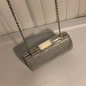 Jessica McClintock evening bag silver